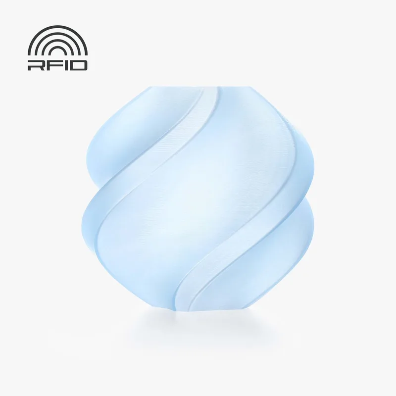 PLA Translucent Ice Blue met spoel 1.75mm by Bambu Lab in Light blue – product photo
