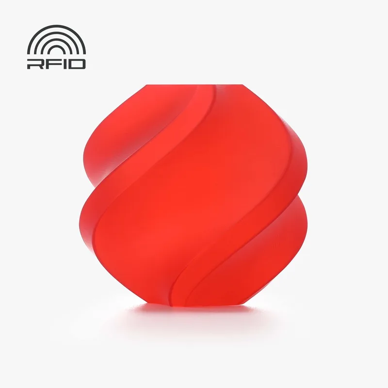 PLA Translucent Red met spoel 1.75mm by Bambu Lab in Red – product photo