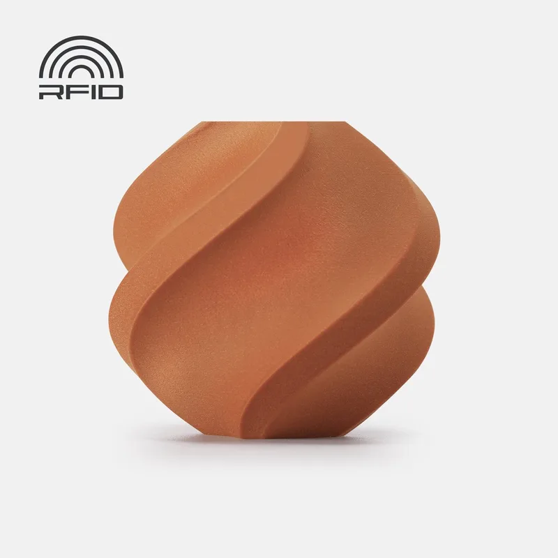 PLA Wood met spoel 1.75mm van Bambu Lab in Clay Brown – productfoto