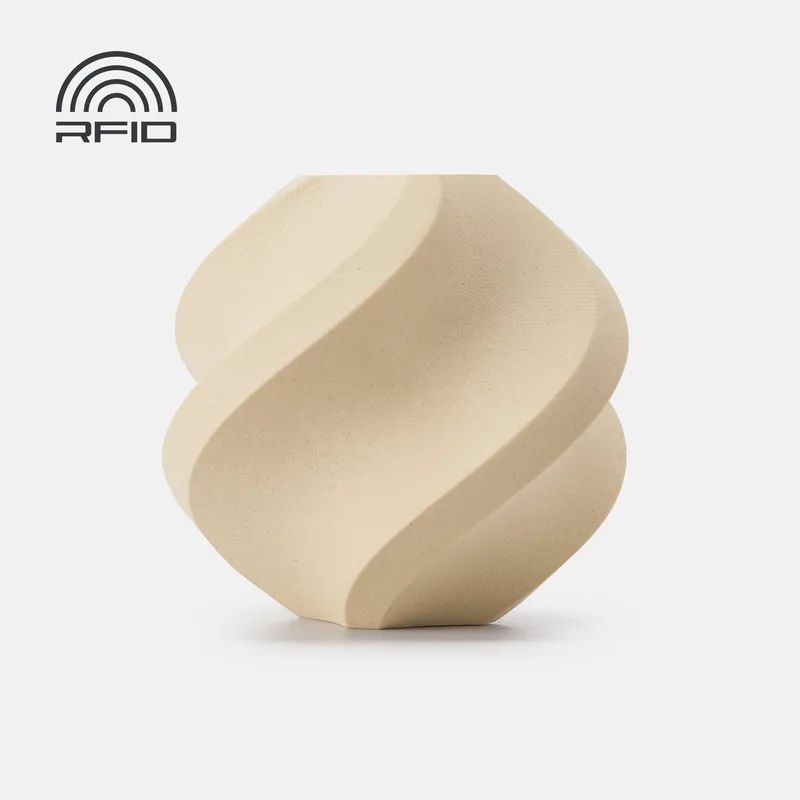 PLA Wood met spoel 1.75mm van Bambu Lab in Wit Eiken – productfoto
