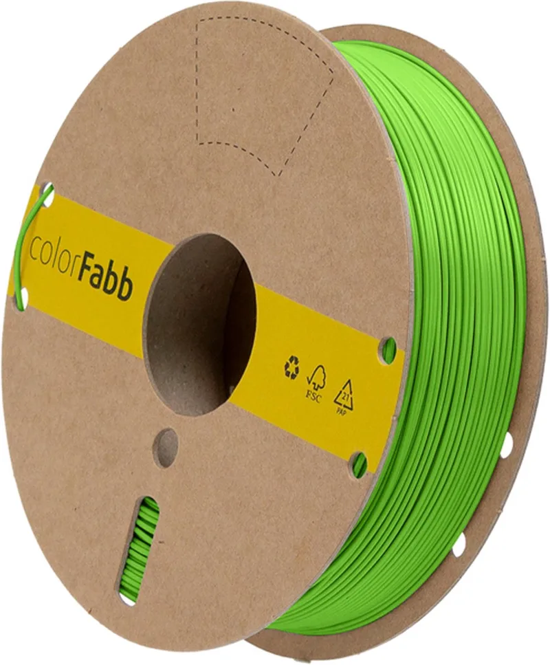 Lw-pla 3D-printerfilament - 1,75 mm - 750 g - Lichtgewicht materiaal - Ideaal voor RC-vliegtuigen - Matte afwerking van colorFabb in Groen – productfoto