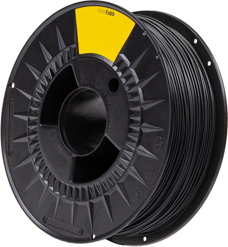 Pla High Speed Pro Jet Black 3D-printerfilament - 1,75 mm - 1000 g - Hoge printsnelheid - Uitstekende stevigheid - Gemakkelijk te printen by colorFabb in Black – product photo