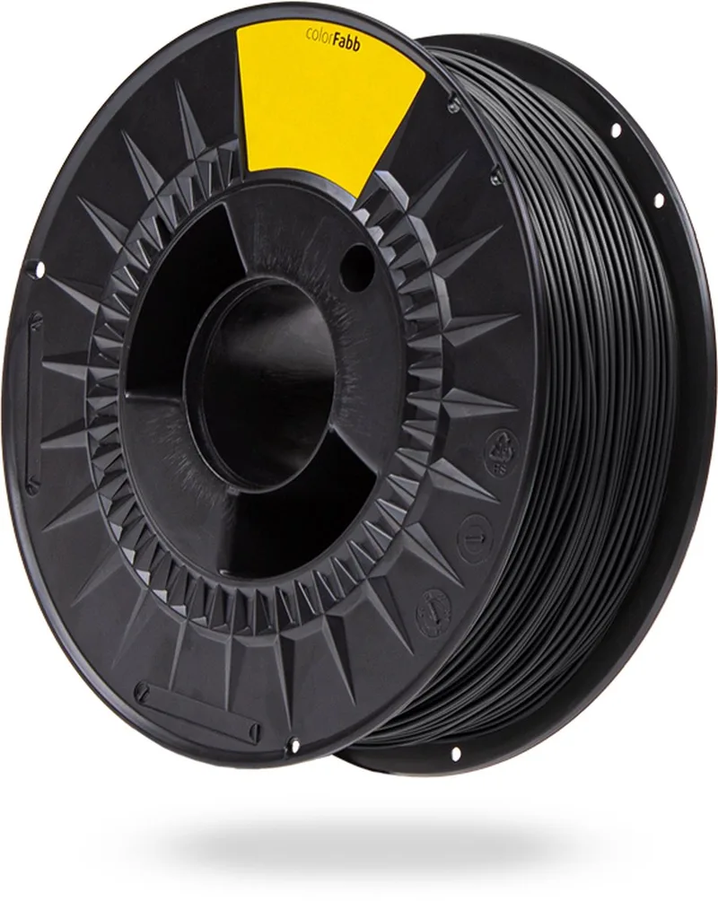 Pla High Speed Pro Semi-matte Black 3D-printerfilament - 1,75 mm - 1000 g - High speed printing - Excellent toughness - Easy-to-print by colorFabb in Black – product photo