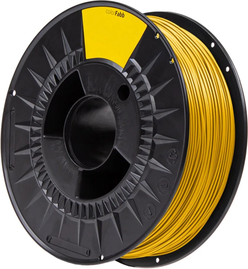 Pla High Speed Pro Traffic Yellow 3D-printerfilament - 1,75 mm - 1000 g - Hoge printsnelheid - Uitstekende stevigheid - Gemakkelijk te printen van colorFabb in Geel – productfoto