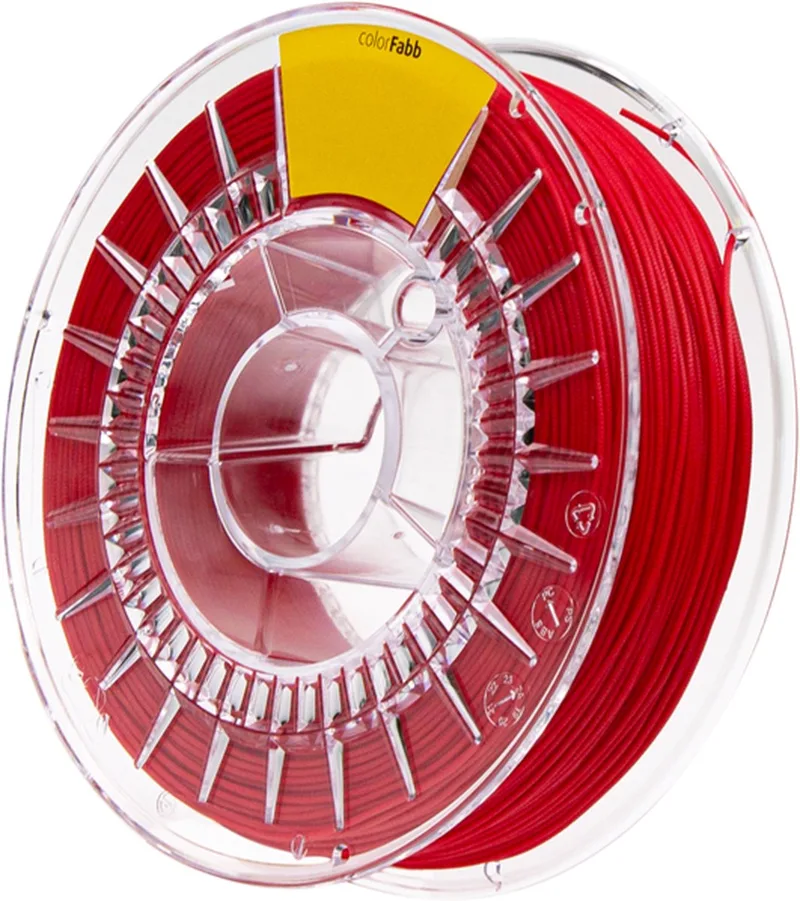 TPU 95a 3D-printerfilament - 1,75 mm - 700 g - Flexibel en duurzaam - Shore-hardheid 95A - Uitstekende laaghechting van colorFabb in Rood – productfoto
