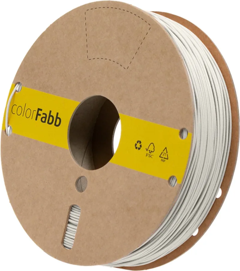 Vibers Pla 3D-printerfilament - 2,85 mm - 750 g - Print soepel - Matte afwerking - CO₂-reductie materiaal van colorFabb in Wit – productfoto