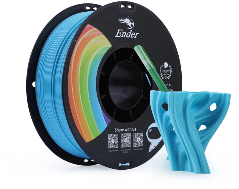 3d filament creality Ender pla+ plus 1.75mm 1kg van Creality in Blauw – productfoto