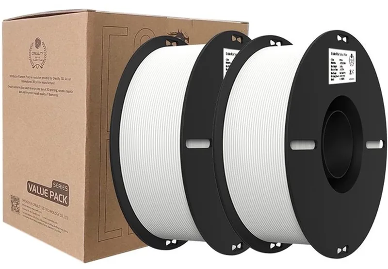 3d filament creality pla 1.75mm 2x 1 kg van Creality in Wit – productfoto