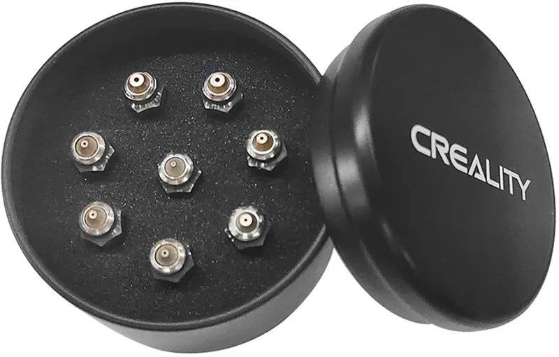 Bi-Metallic High-end Nozzle Kit van Creality in Zilver – productfoto