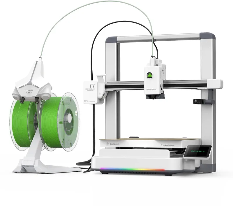 Combo 3D-printer - met CFS Mini - Printfout Detectie - 2 Filamentslots - Wifi - AI-camera - 500 mm/s Printsnelheid van Creality in Sparkx i7 Autofill – productfoto