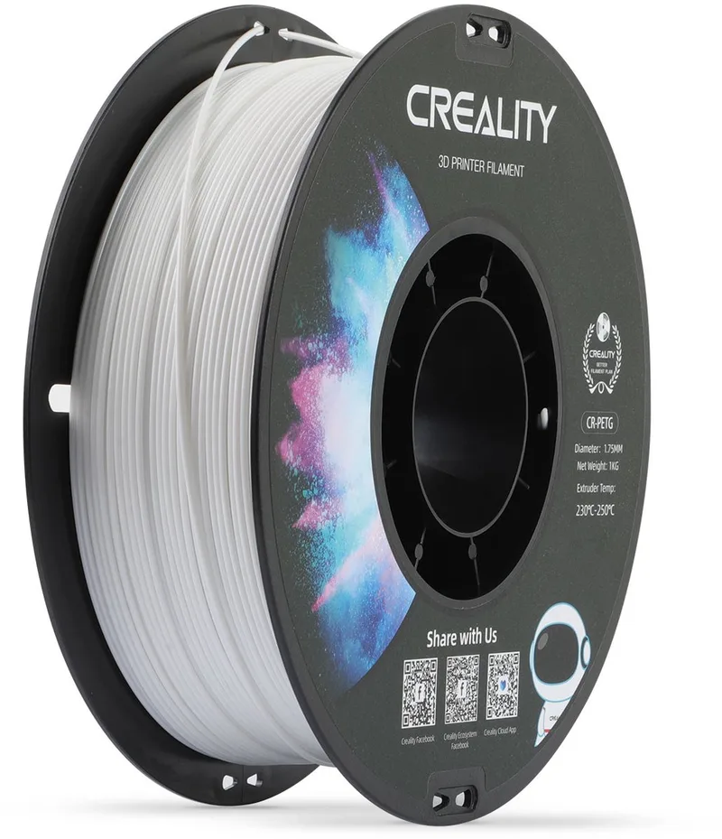 Cr-Petg Filament Voor 3D-Printen Compatibel Met Fdm-Printers 1,75 Mm by Creality in Transparent – product photo