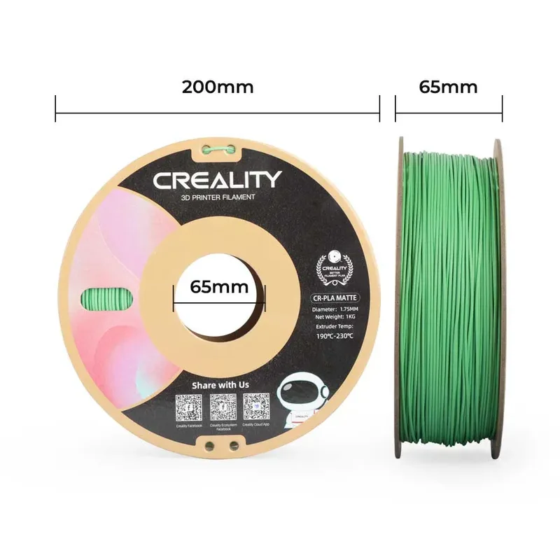 Cr-pla Matte 1.75 Mm 1kg Pla-filament von Creality – Produktfoto 5 von 5