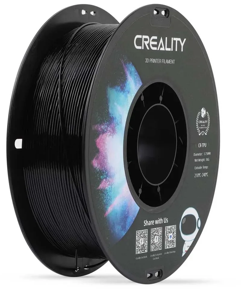 Cr-tpu 1.75 Mm 1kg Filament Zilver van Creality in Zwart – productfoto
