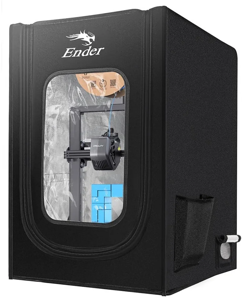 Creality 3D-printerbehuizing - 48 x 60 x 72 cm - 3D-Printer enclosure - voor Ender 3 V3 SE & KE, Ender 3 Neo, Ender 3 Pro, CP-01, Ender 3 S1/S1 Pro, SV06, Bambulab A1/A1 mini van Creality in Zwart – productfoto