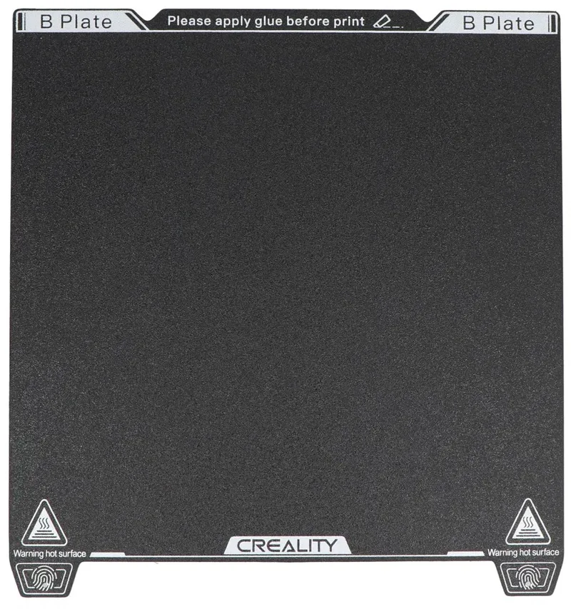Ender 3 V3 KE PEI Build Plate van 235 x 235 mm van Creality in Zwart – productfoto