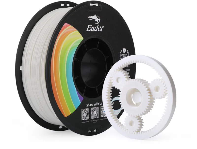 Ender PLA+ 3D Filament 1,75mm 1kg van Creality in Wit – productfoto