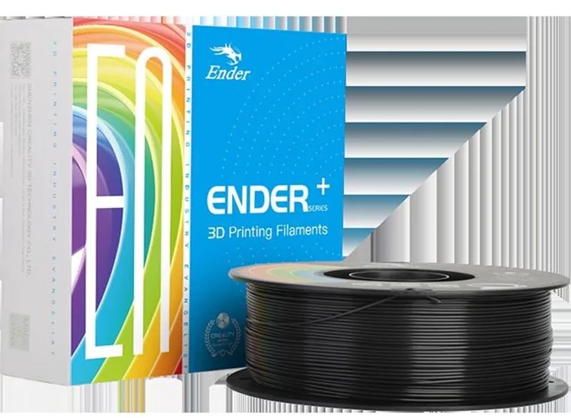 Ender PLA+ 3D Filament 1,75mm 1kg by Creality in Black – product photo