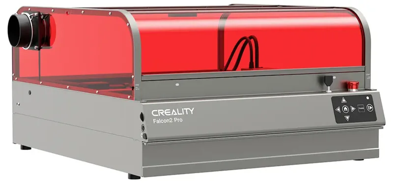 Falcon 2 Pro 60W Lasergraveermachine – Lasersnijmachine – Gesloten Ontwerp – 60W Diodelaser – Ingebouwde Camera – Air Assist van Creality – productfoto 3 van 3