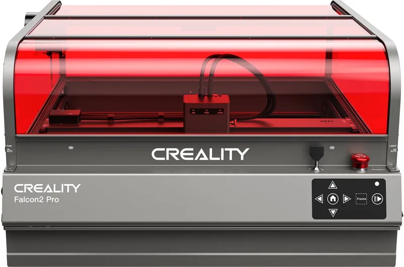 Falcon 2 Pro 60W Lasergraveermachine – Lasersnijmachine – Gesloten Ontwerp – 60W Diodelaser – Ingebouwde Camera – Air Assist van Creality – productfoto 1 van 3