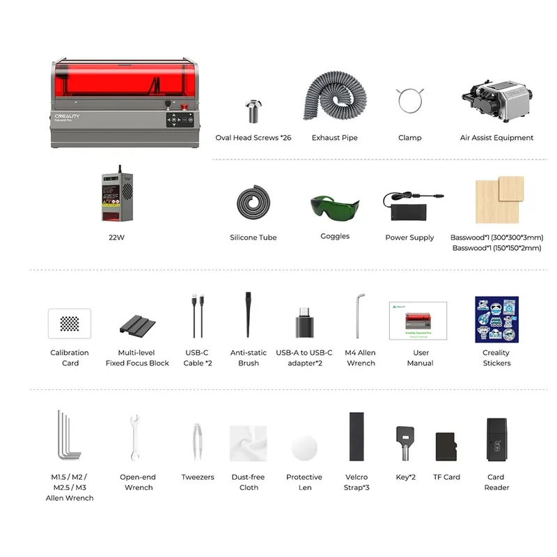 Falcon 2 Pro Gravierer – 22 W Lasergraveerder von Creality – Produktfoto 6 von 6