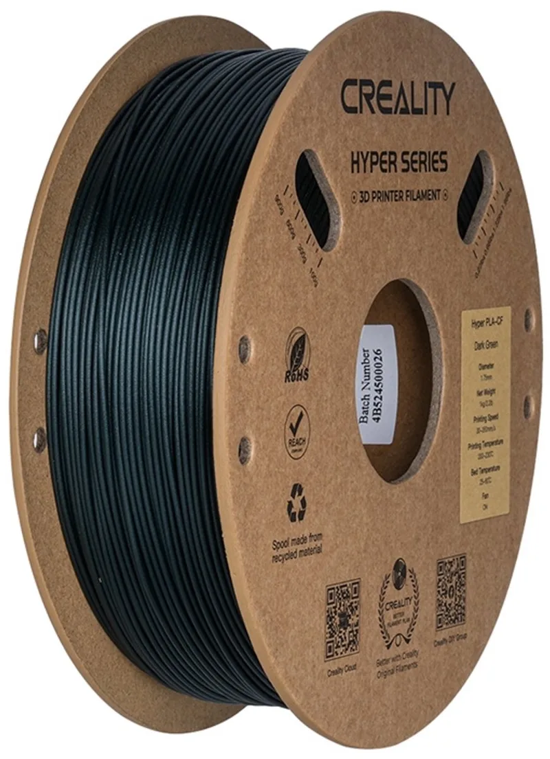 Filament Pla-Cf Donkergroen Voor 3D-Printers Met Hoge Duurzaamheid fra Creality, Gennemsigtig – produktbillede