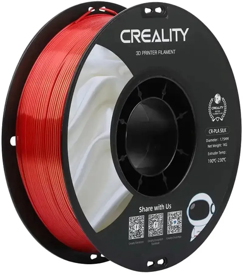 Filament Pla Voor 3D-Printen Goud-Rood Compatibel Met Fdm 1,75 Mm fra Creality, Gennemsigtig – produktbillede