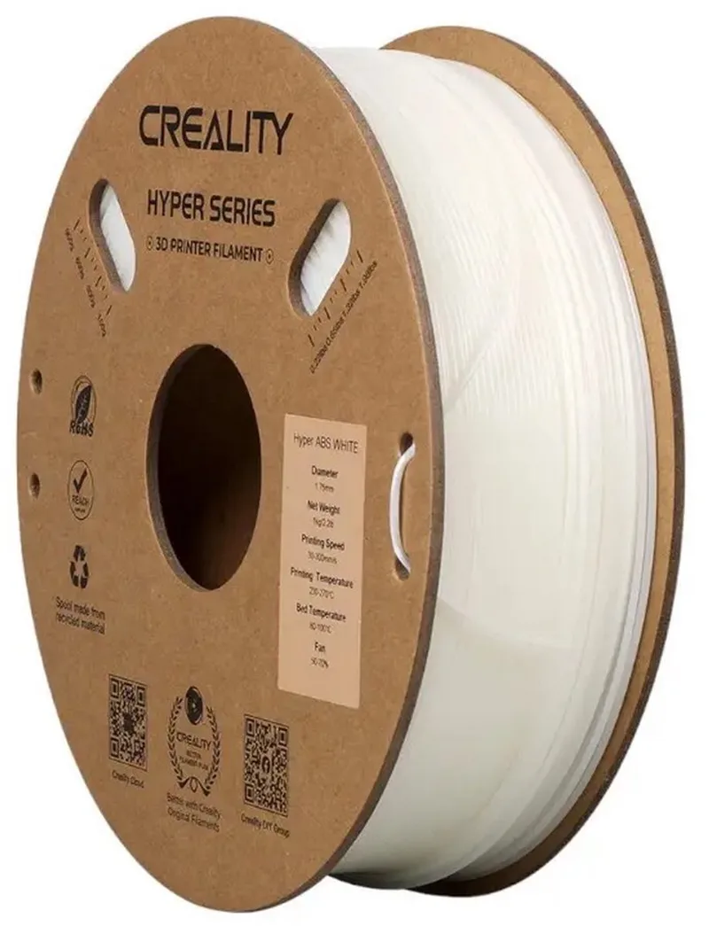 Hyper Abs Filament (Wit) van Creality in Transparant – productfoto