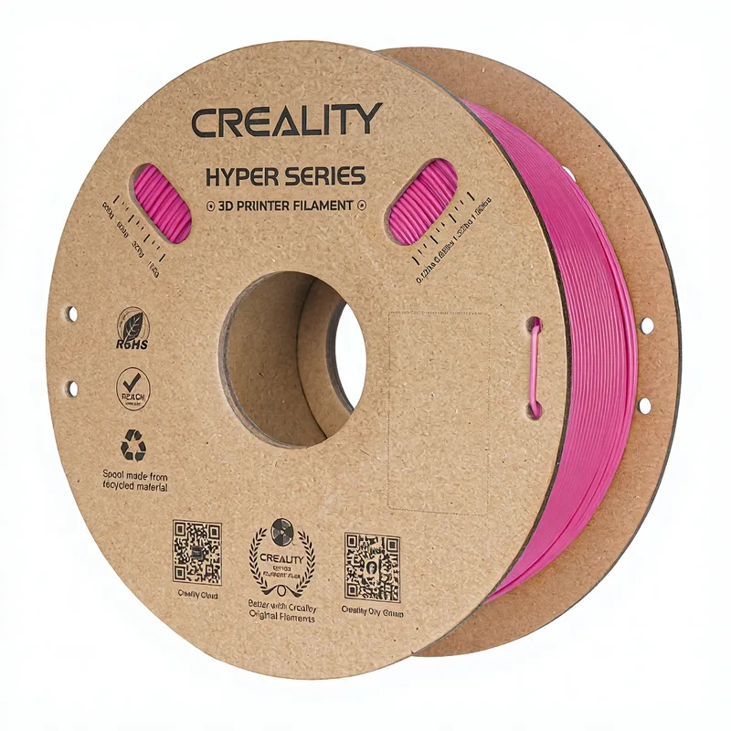 Hyper PLA Aardbeirood 1 kg, Hoge snelheid 30-600 mm/s, Dimensie nauwkeurigheid +/-0,02 mm, Compatibel met de meeste FDM 3D-printers, 1 kg (2,2 lbs) spoel fra Creality – produktbillede