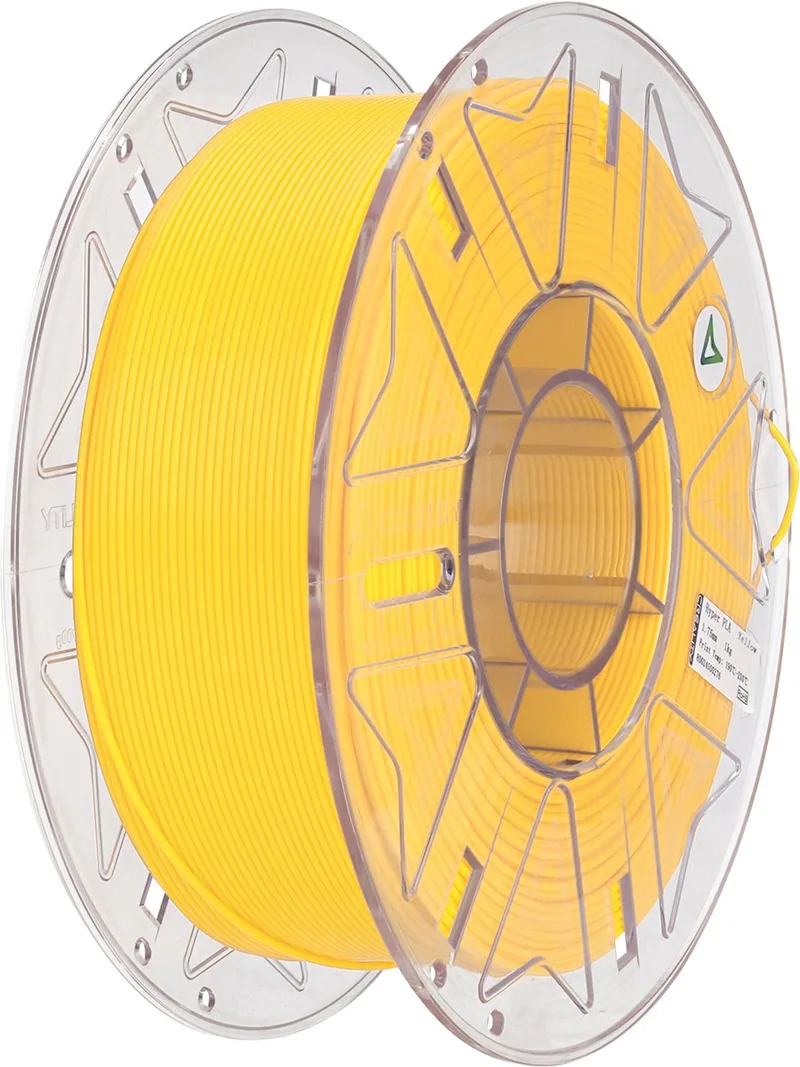 Hyper PLA RFID 3D-Printer Filament - 1,75mm 1kg - Hoge Printsnelheid - RFID Herkenning - Strakke Printkwaliteit - Gebruiksvriendelijk PLA Materiaal - Geel van Creality in Geel – productfoto