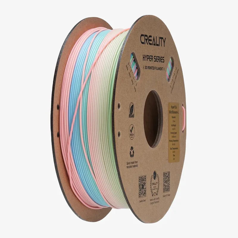 Hyper Series PLA Rainbow 3D filament van Creality in Blossom Long – productfoto