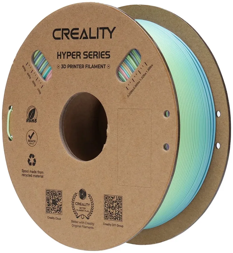 Hyper Series PLA Rainbow Blossom 3D filament de Creality en Spring Lake – photo produit