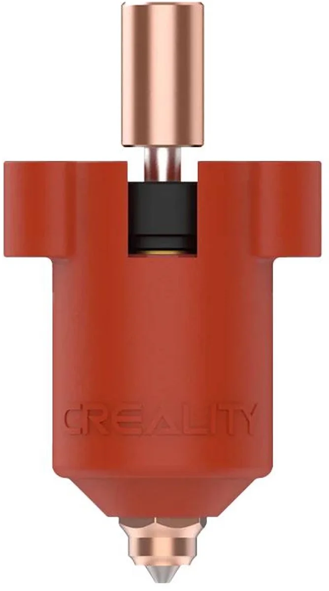 K1 Max Ceramic Heating Block 3D printer spareparts nozzle 0.4mm från Creality, Svart, Copper colour, Röd – produktbild