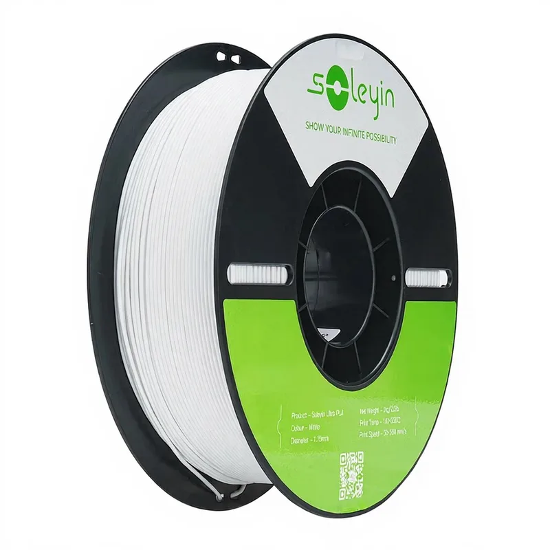 Soleyin Ultra PLA 1KG – 1.75mm 3D Printer Filament – Hoge Precisie – Morgen in Huis – Snelle Levering van Creality in Wit – productfoto