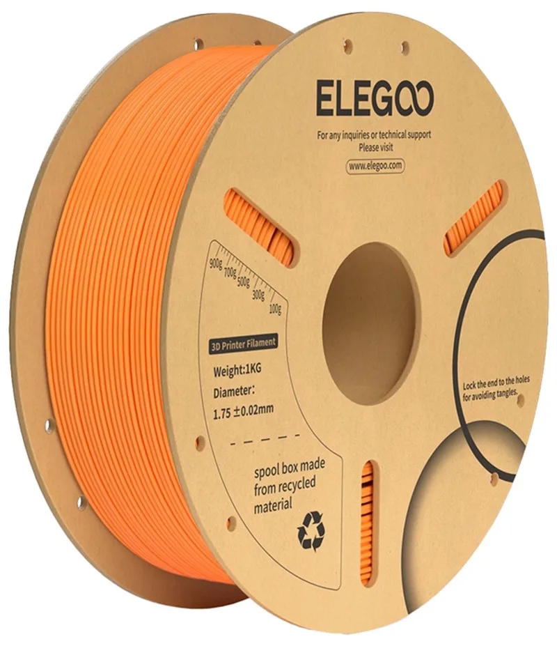 Filament Pla+ Voor 3D-Printen Voor Universele Printers Met Hoge van Elegoo in Transparant – productfoto