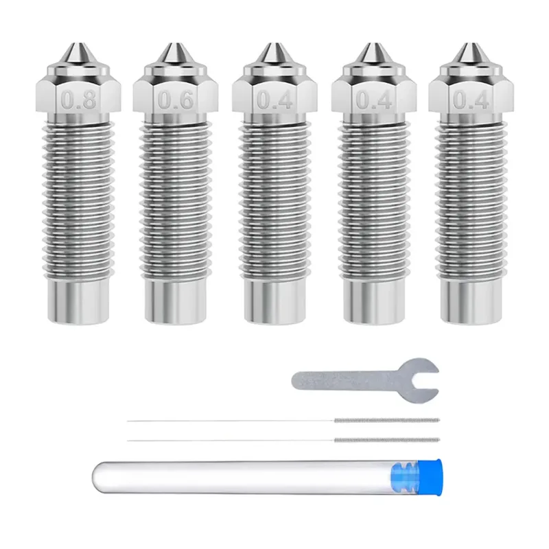 Multi-size Hardened Steel Neptune 4 Max/4 Plus 3d-printerspuitmond van Elegoo – productfoto