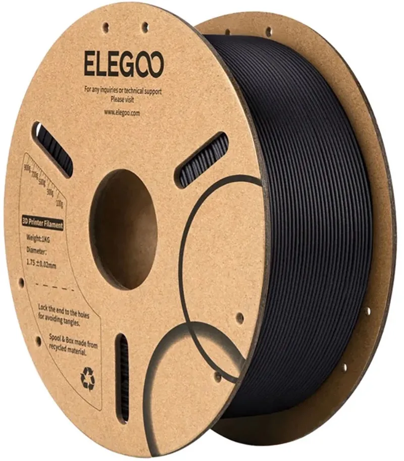 Pla-Cf Filament Voor 3D-Printers Voor Het Printen Van Hoogtemperatuurbestendige Onderdelen van Elegoo in Transparant – productfoto