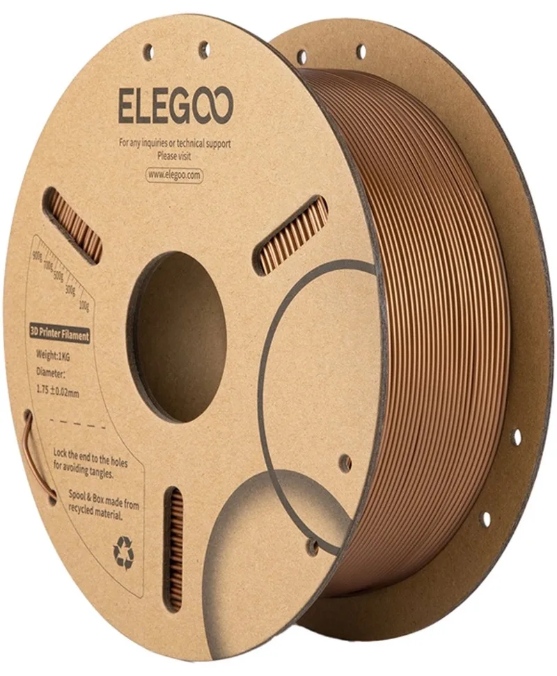Pla Filament Voor 3D-Printer 1,75 Mm Bruin Voor Geavanceerde van Elegoo in Transparant – productfoto