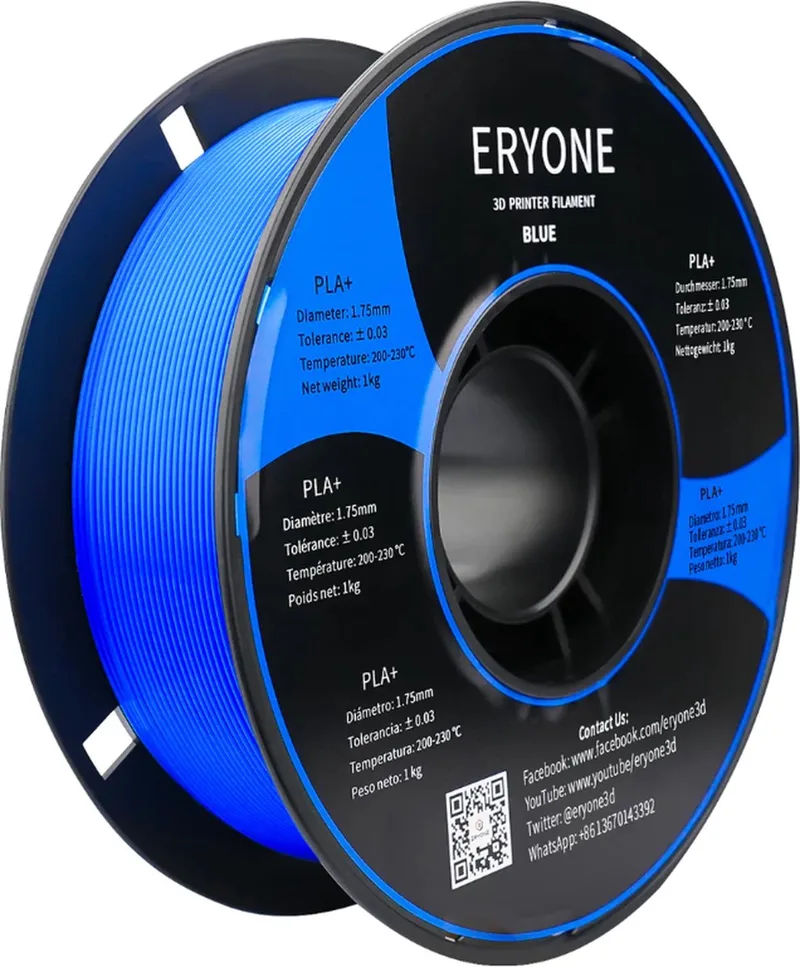 PLA+ Blue 1kg - 1.75mm van Eryone – productfoto