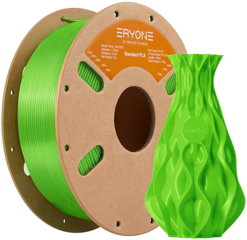 Standaard PLA 3D Printer Verbruiksartikelen van Eryone in Groene appel – productfoto