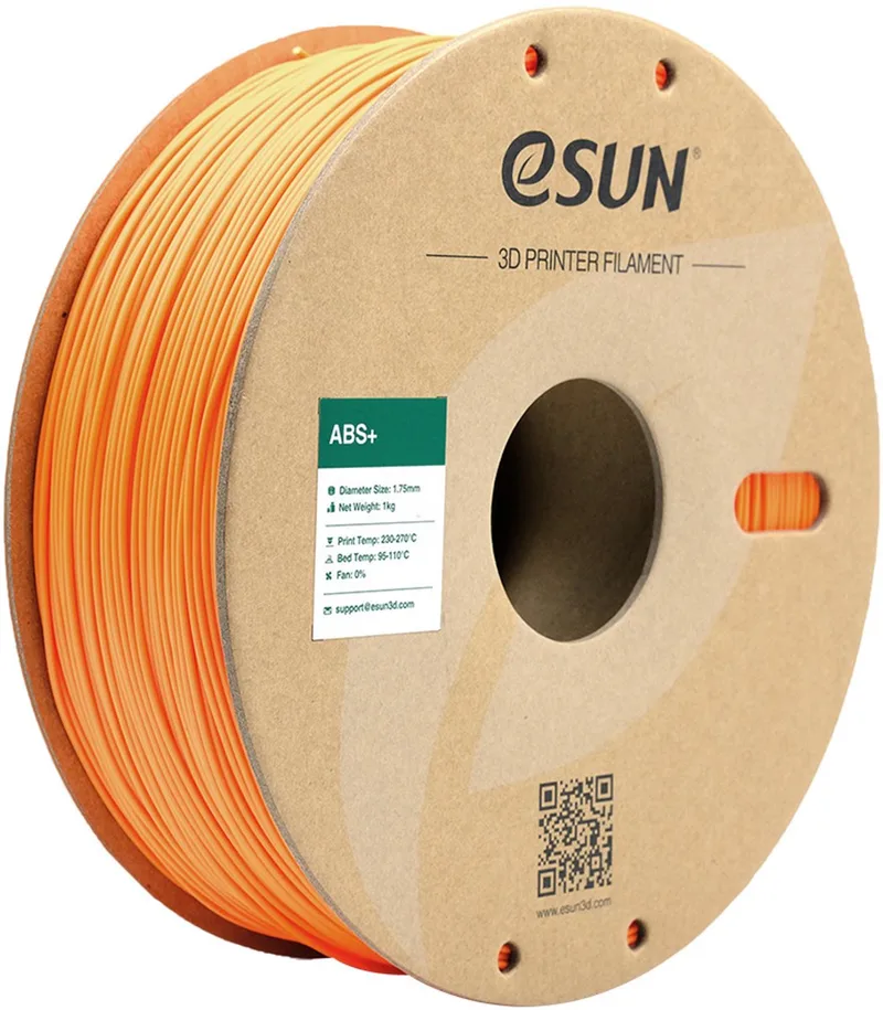 ABS+ 1kg - 1.75mm - 3D printer filament van eSun in Oranje – productfoto