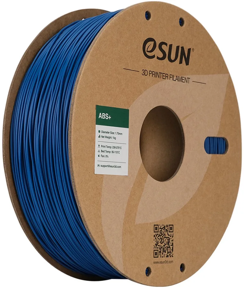 ABS+ Blue/blauw - 1.75mm - 3D printer filament - 1kg van eSun in Blauw – productfoto