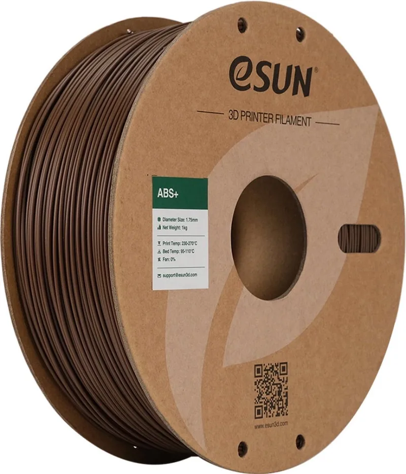 ABS+ Brown - 1.75mm - 3D printer filament van eSun in Bruin – productfoto