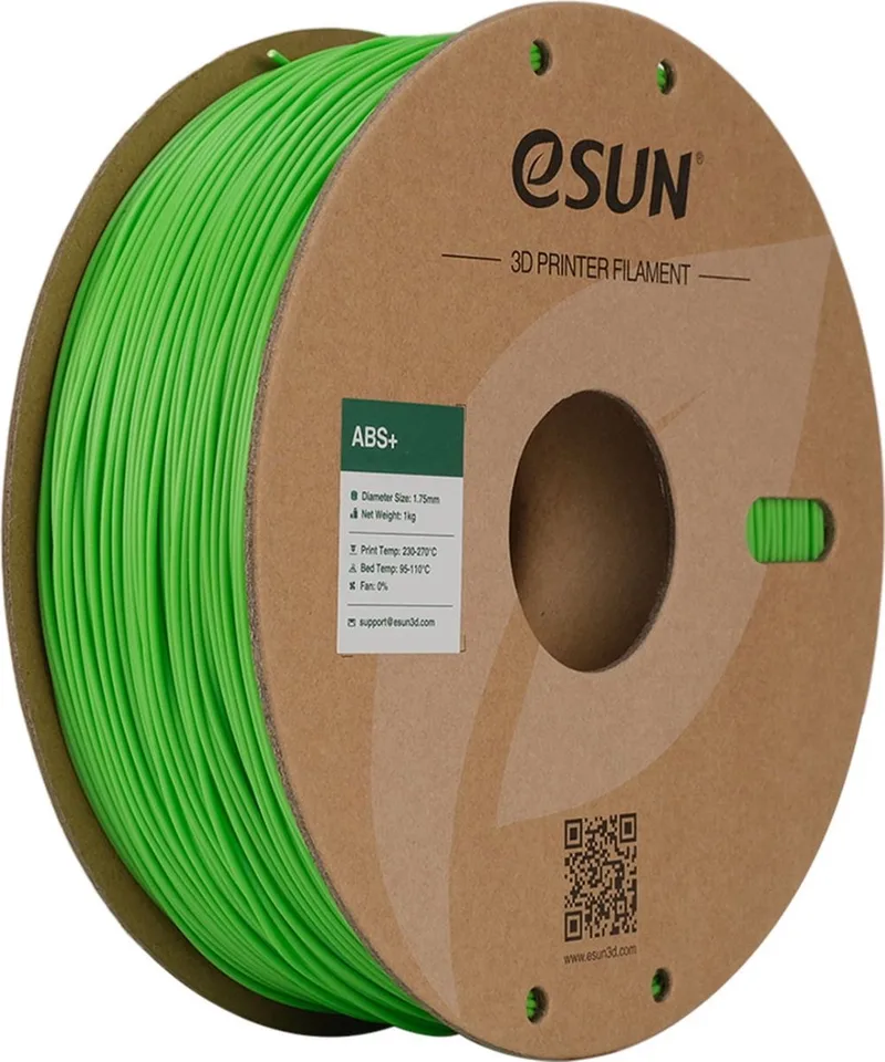 ABS+ Peak Green - 1.75mm - 3D printer filament by eSun in Green – product photo
