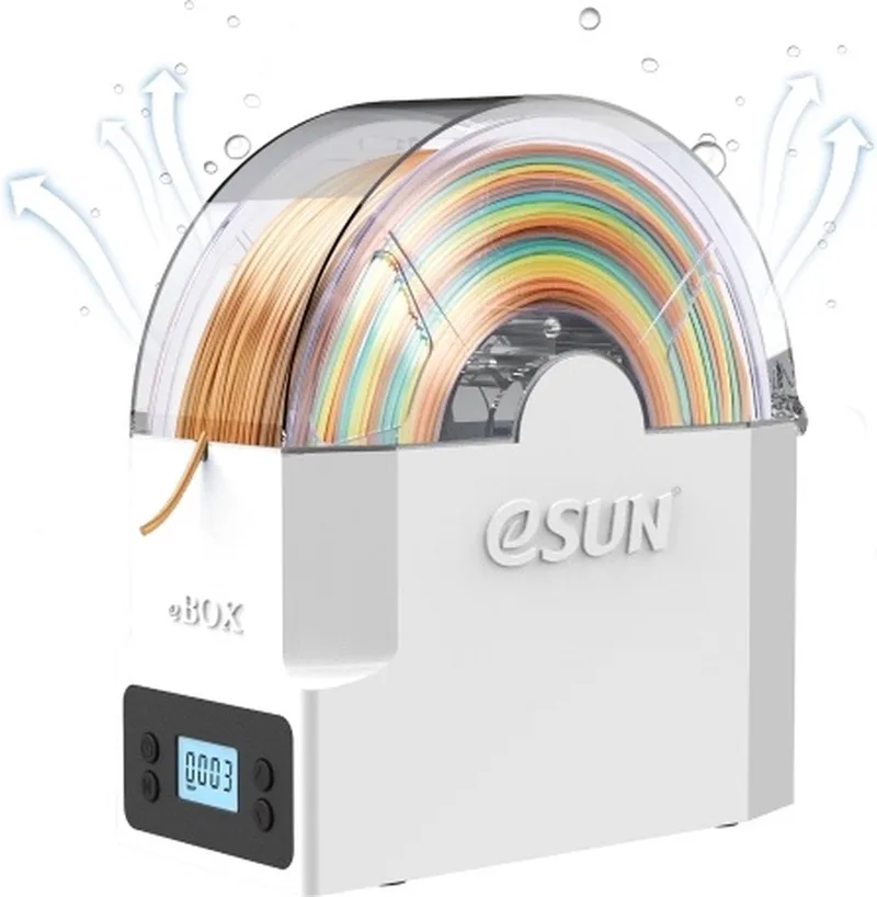 eBox Lite filament storage box by eSun in White – product photo