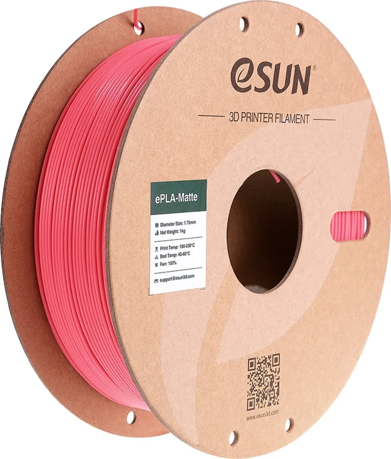 ePLA-Matte Aardbei-rood mat van eSun in Aardbei-rood mat, Strawberry red – productfoto