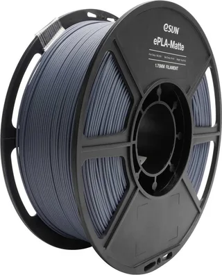 ePLA-Matte Grey Filament PLA mat 1.75 mm 1 kg Grijs (mat) van eSun in Kleurloos – productfoto 1 van 2