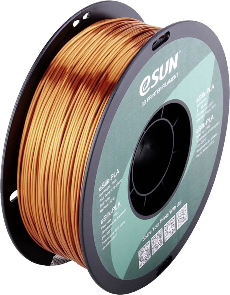 ePLA-Silk Copper Filament PLA kunststof 1.75 mm 1 kg Koper (metallic) van eSun in Kleurloos – productfoto 1 van 2