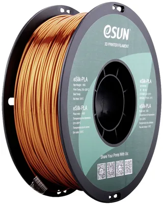 ePLA-Silk Copper Filament PLA kunststof 1.75 mm 1 kg Koper (metallic) van eSun in Kleurloos – productfoto 2 van 2