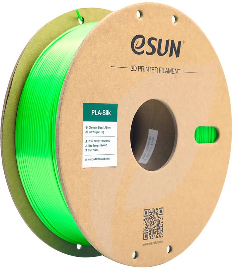 ePLA-Silk Groen zijdeglans van eSun in Groen zijdeglans, Groen – productfoto