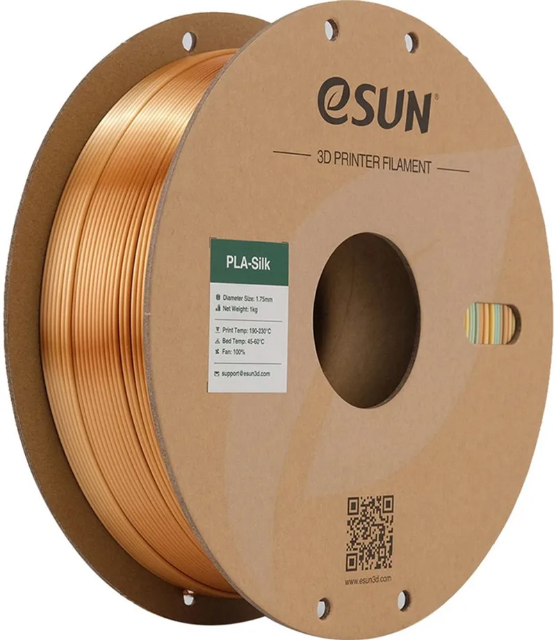 ePLA-Silk Regenboog A / Rainbow A 1 kg - 1.75mm - 3D printer filament van eSun in Regenboog, Rainbow – productfoto